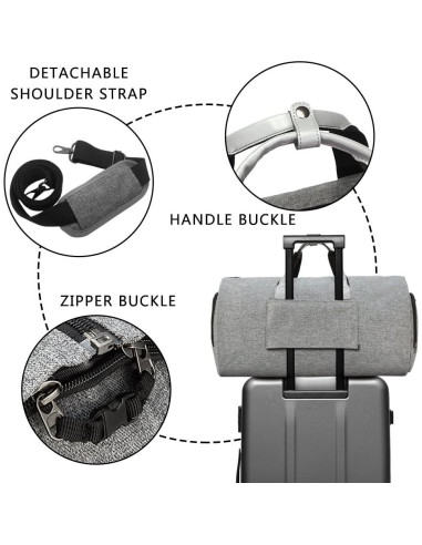 Bolsa de Ropa Convertible Modoker 45L Gris Ceniza