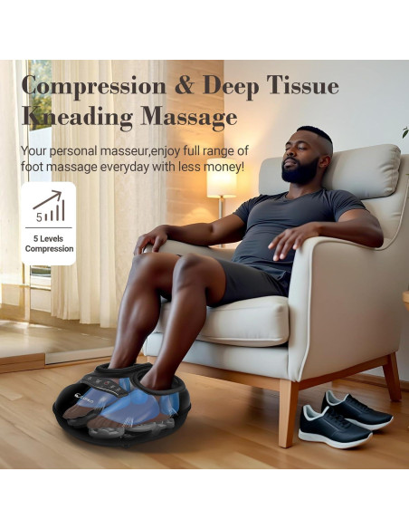 Masajeador de pies CuPiLo Shiatsu con calor y control remoto Masajeador de pies CuPiLo Shiatsu con calor y control remoto