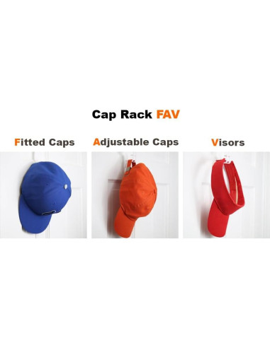 Organizador de Gorras Perfect Curve - CapRack Blanco 40 Gorras