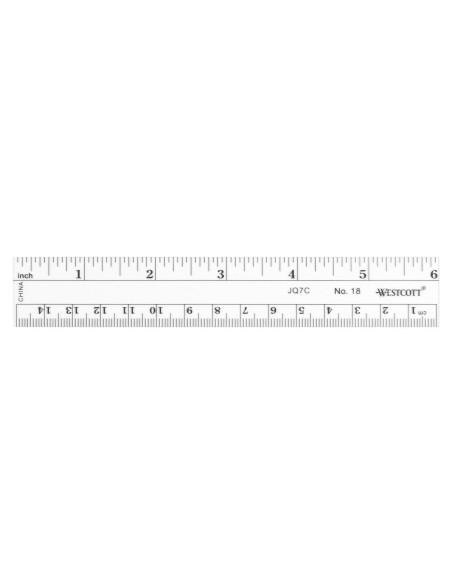 Regla Flexible Métrica 15 cm Acme United Transparente Regla Flexible Métrica 15 cm Acme United Transparente