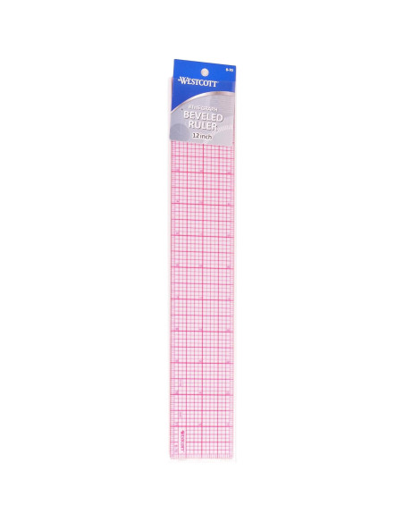 Reglas Beveladas Westcott 30 cm Paquete de 12 Transparentes Reglas Beveladas Westcott 30 cm Paquete de 12 Transparentes