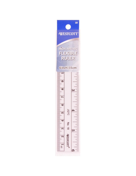 Regla Flexible Métrica 15 cm Acme United Transparente Regla Flexible Métrica 15 cm Acme United Transparente