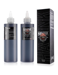 Tinta de Tatuaje Negra HAWINK 240ml Vegana Estándar EE.UU. 2
