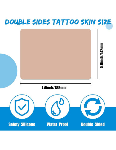 Piel de Práctica para Tatuaje Combofix Doble Cara 18.8x14.2 cm