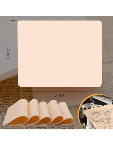 Piel de Práctica para Tatuaje Yangna 8Pcs 19x14cm Silicona
