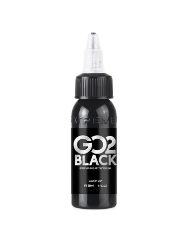 Tinta para Tatuajes Xtreme GO2 - Negro Intenso 29.57 ml