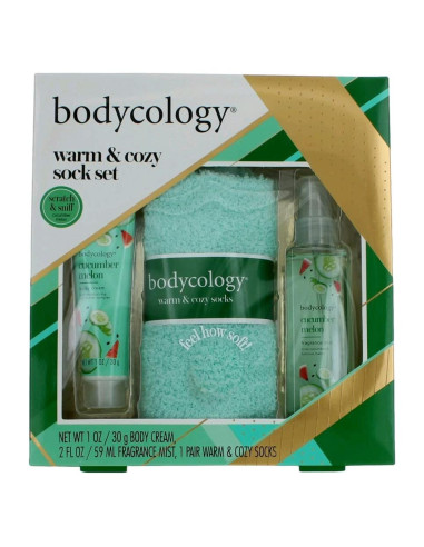 Set de Regalo Bodycology 3 Piezas - Crema, Bruma y Calcetines