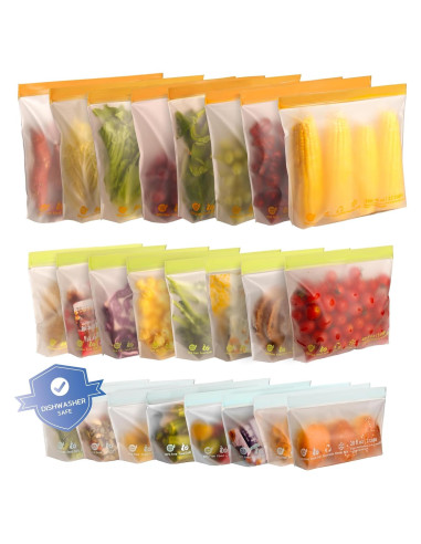 Paquete de 24 Bolsas Reutilizables FAREST para Alimentos