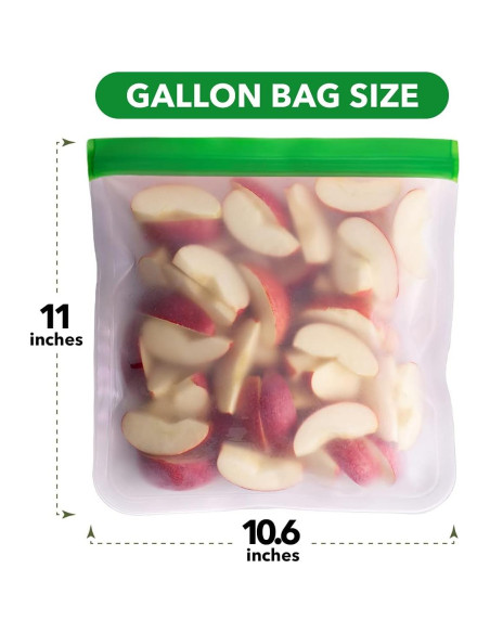 Bolsas Reutilizables para Congelador GREENZLA 8 Galones a Prueba de Fugas Bolsas Reutilizables para Congelador GREENZLA 8 Galones a Prueba de Fugas
