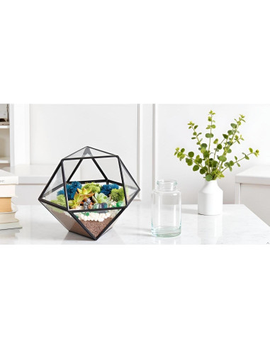 Kit de Terrario Geométrico DIY Creaciones de Nathalie 17.78 cm