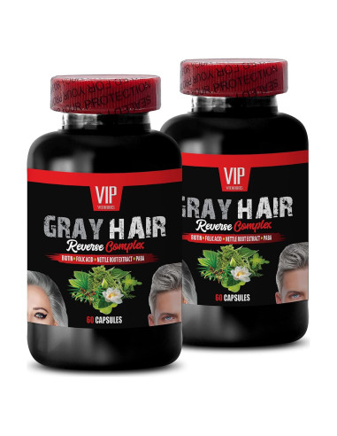 Complejo de Catalasa para Cabello Canoso - 2 Botellas 120 Cápsulas