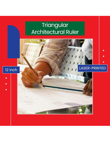 Regla Triangular de Aluminio 30.48 cm Mejores Productos Oficina