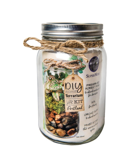 Kit de Terrario DIY SuperMoss Portland - Tarro de 8.89 cm Kit de Terrario DIY SuperMoss Portland - Tarro de 8.89 cm