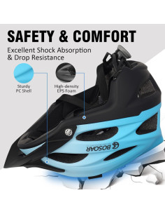 Casco de Bicicleta Bosoar GH-17 Ajustable 55-61 cm Degradado Azul 2
