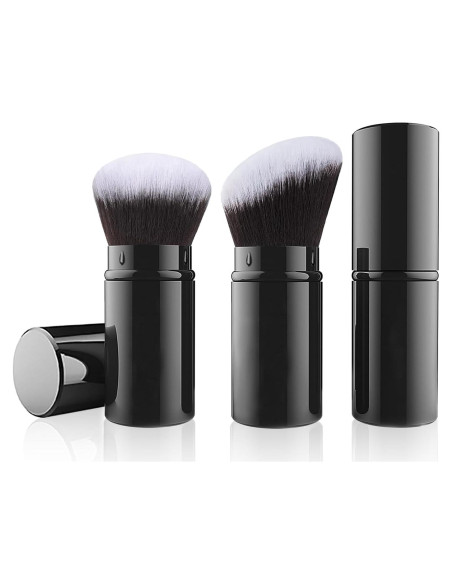 Brocha de Maquillaje Retráctil Falliny - 2 Paquete Kabuki Viaje Brocha de Maquillaje Retráctil Falliny - 2 Paquete Kabuki Viaje