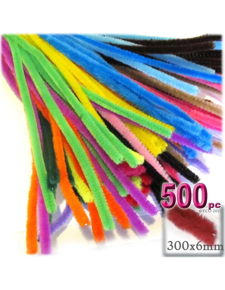 Tallarines de Chenille The Crafts Outlet 30 cm Rosa Claro 500 pcs Tallarines de Chenille The Crafts Outlet 30 cm Rosa Claro 500 pcs