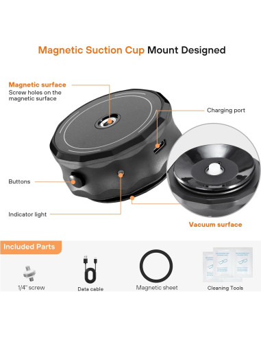 Soporte Ventosa Eléctrica STARTRC PHOTO para DJI Pocket 3