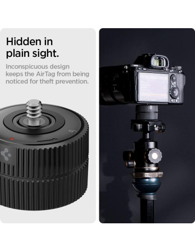 Soporte Adaptador Cámara Spigen para AirTag - Negro