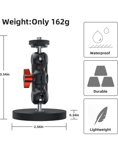 Soporte Magnético SUREWO para Cámara GoPro y DJI - 25kg