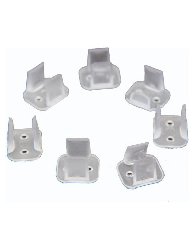 Clips de Montaje LED 99 Iluminación 200 Piezas 6mm/8mm