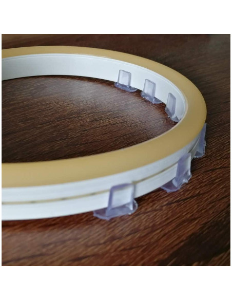 Clips de Montaje LED 99 Iluminación 200 Piezas 6mm/8mm