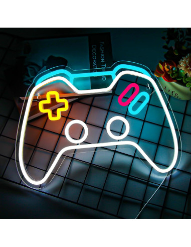Luz de Neón Regulable Gevbay Gamepad 42.9x27 cm USB