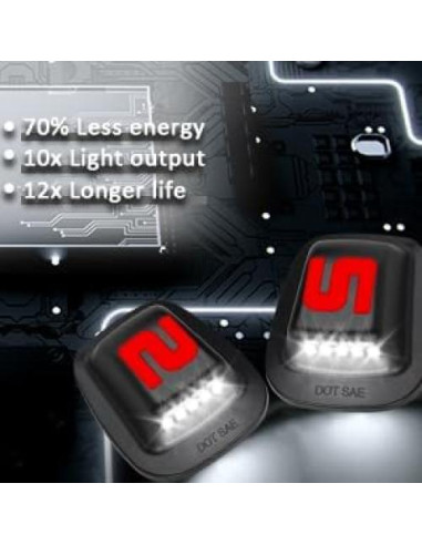 Luces de Matrícula LED Bestview para Chevy GMC 1988-1999