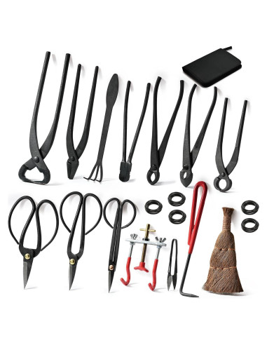 Kit de Bonsai 14 Piezas Mefape - Herramientas Jardinería Acero