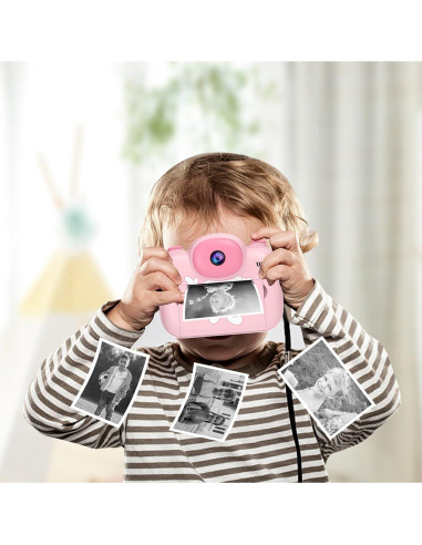 Cámara Instantánea YosaToo KC9 Rosa 3.5" para Niños