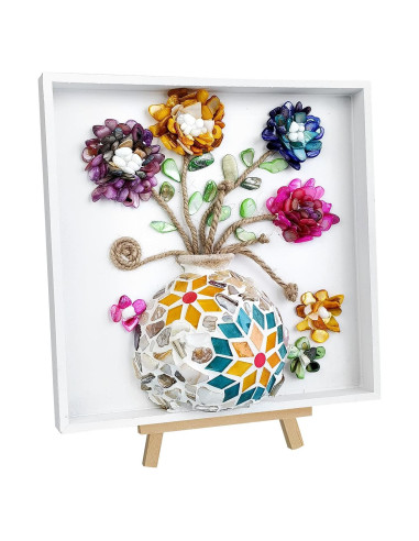 Kit de Pintura de Mosaico Kssiaz para Jarrón de Flores DIY