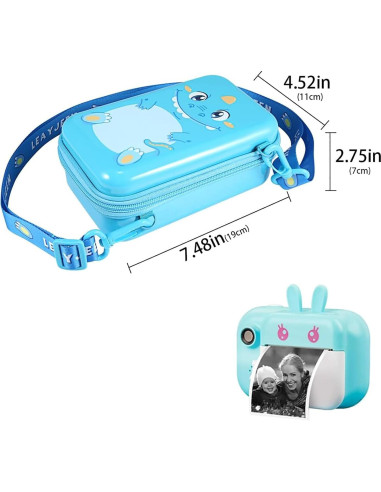Funda de cámara Leayjeen para VTech KidiZoom Printcam - Azul