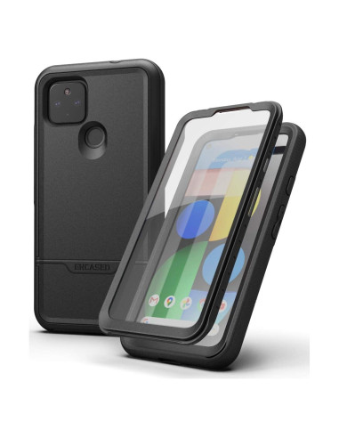 Funda Protectora Encased RebelShield para Pixel 4a 5G - Negro