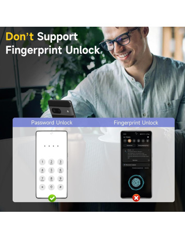 Protector de Pantalla Privado YWXTW para Google Pixel 8 - 2 Pack