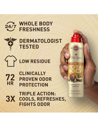 Desodorante en aerosol Old Spice para todo el cuerpo 99.22 g