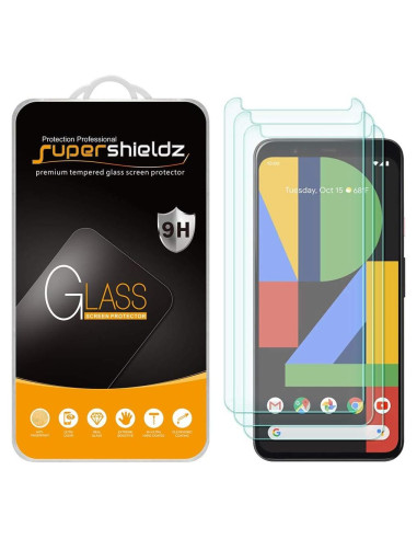 Protector de Pantalla Vidrio Templado Supershieldz para Google Pixel 4 XL - 3 Unidades