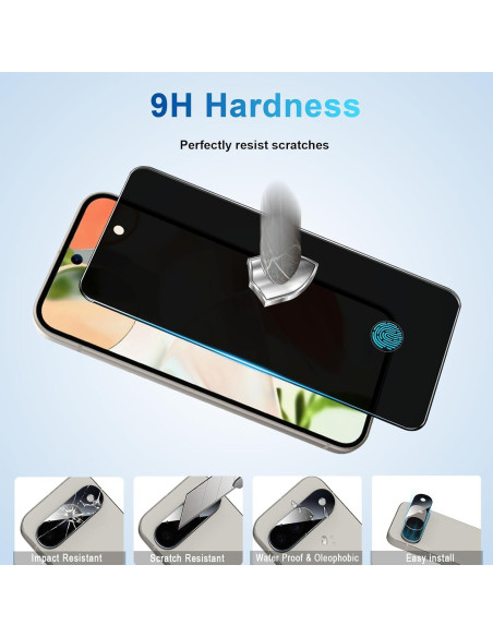 Protector de Pantalla Privado para Pixel 9 5G - 2+2 Pack Protector de Pantalla Privado para Pixel 9 5G - 2+2 Pack