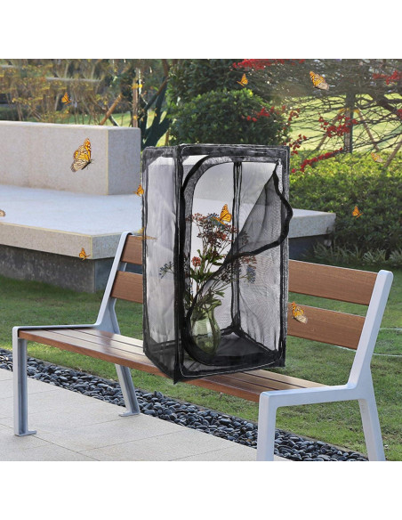 Jaula Plegable para Mariposas Monarca Restcloud 38x38x76cm Jaula Plegable para Mariposas Monarca Restcloud 38x38x76cm