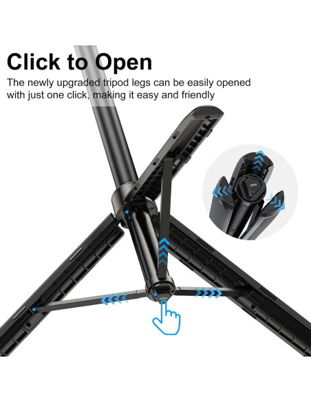 Palo de Selfie Extensible y Trípode YicDofu 140cm 2-en-1 Palo de Selfie Extensible y Trípode YicDofu 140cm 2-en-1