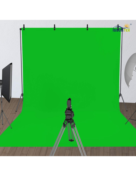 Fondo de Muselina Verde ISSUNTEX 1.8x2.7 m para Fotografía Fondo de Muselina Verde ISSUNTEX 1.8x2.7 m para Fotografía