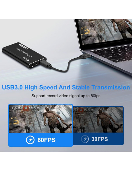 Tarjeta de Captura de Video Wiistar UHV30A 1080P 60fps USB 3.0 Tarjeta de Captura de Video Wiistar UHV30A 1080P 60fps USB 3.0