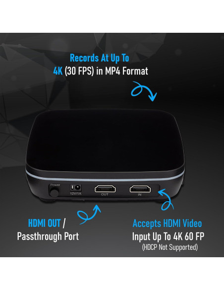Caja de Captura de Video HD 4K 2.0 ClearClick - Graba HDMI hasta 4K 30 FPS Caja de Captura de Video HD 4K 2.0 ClearClick - Graba HDMI hasta 4K 30 FPS