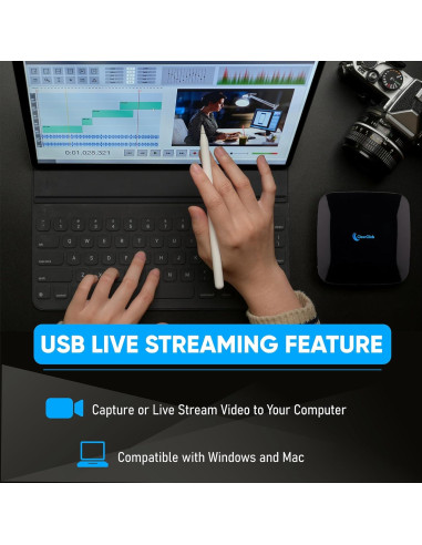 Caja de Captura de Video HD 4K 2.0 ClearClick - Graba HDMI hasta 4K 30 FPS