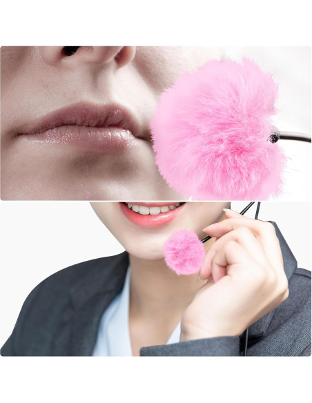 Funda de Micrófono Rosa PAGOW 2 Pcs con Pelaje y Reducción de Ruido Funda de Micrófono Rosa PAGOW 2 Pcs con Pelaje y Reducción de Ruido