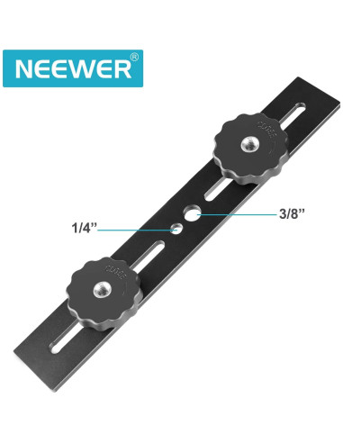 Soporte Doble para Cámara Neewer 20.3cm Aluminio DSLR