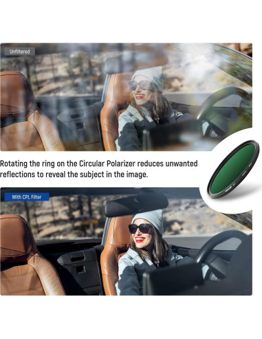 Filtro Polarizador Circular NEEWER 46mm MRC CPL Ultra Delgado