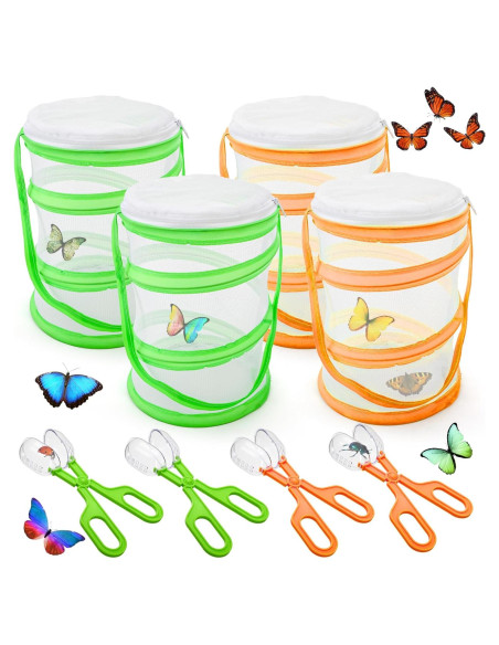 Kit de Mariposas ZENFUN 8 Piezas con Jaulas y Atrapainsectos Kit de Mariposas ZENFUN 8 Piezas con Jaulas y Atrapainsectos
