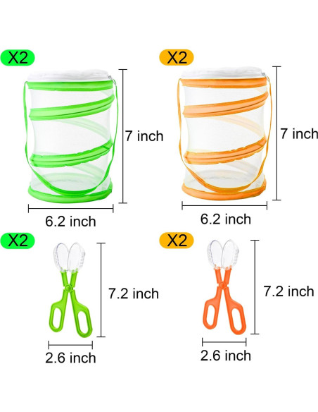 Kit de Mariposas ZENFUN 8 Piezas con Jaulas y Atrapainsectos Kit de Mariposas ZENFUN 8 Piezas con Jaulas y Atrapainsectos