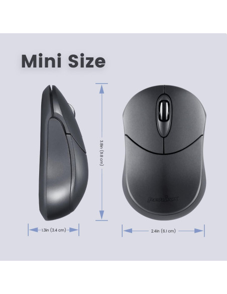 Ratón Inalámbrico Bluetooth Perixx PERIMICE-802 Gris 1200 DPI Ratón Inalámbrico Bluetooth Perixx PERIMICE-802 Gris 1200 DPI