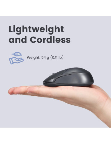 Ratón Inalámbrico Bluetooth Perixx PERIMICE-802 Gris 1200 DPI