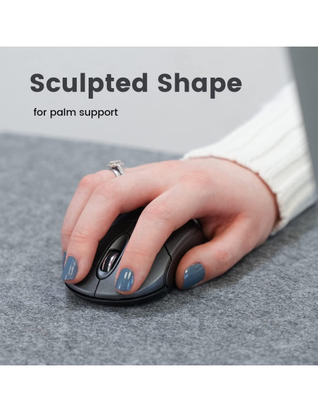 Ratón Inalámbrico Bluetooth Perixx PERIMICE-802 Gris 1200 DPI Ratón Inalámbrico Bluetooth Perixx PERIMICE-802 Gris 1200 DPI